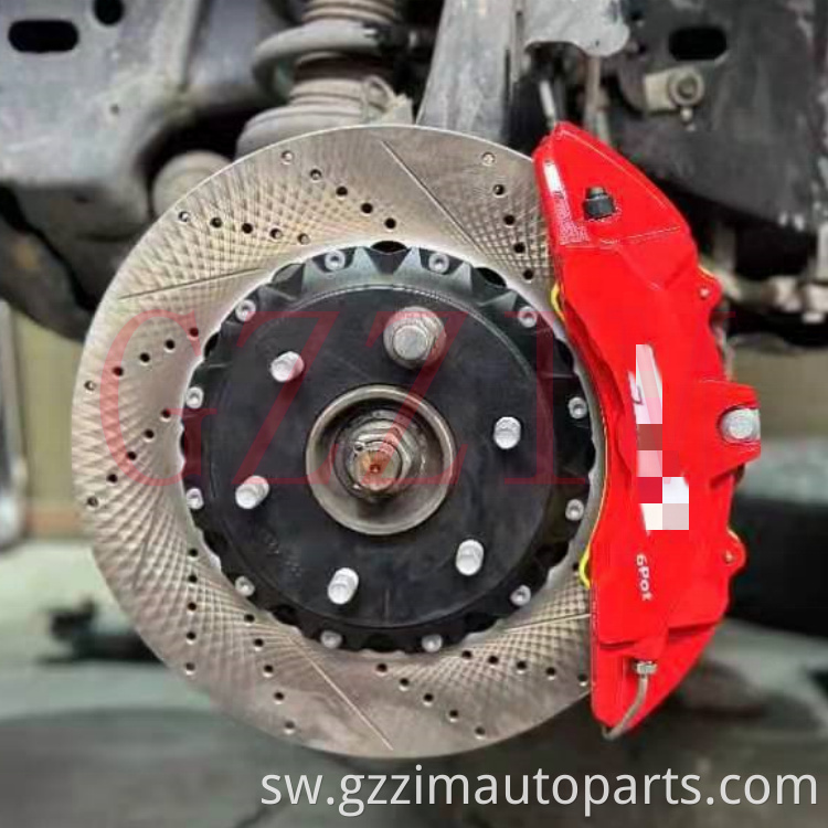 Utendaji wa hali ya juu Mfumo mkubwa wa kuvunja gari kit 6 sufuria ya gari kwa LC200 Land Cruiser 2008+